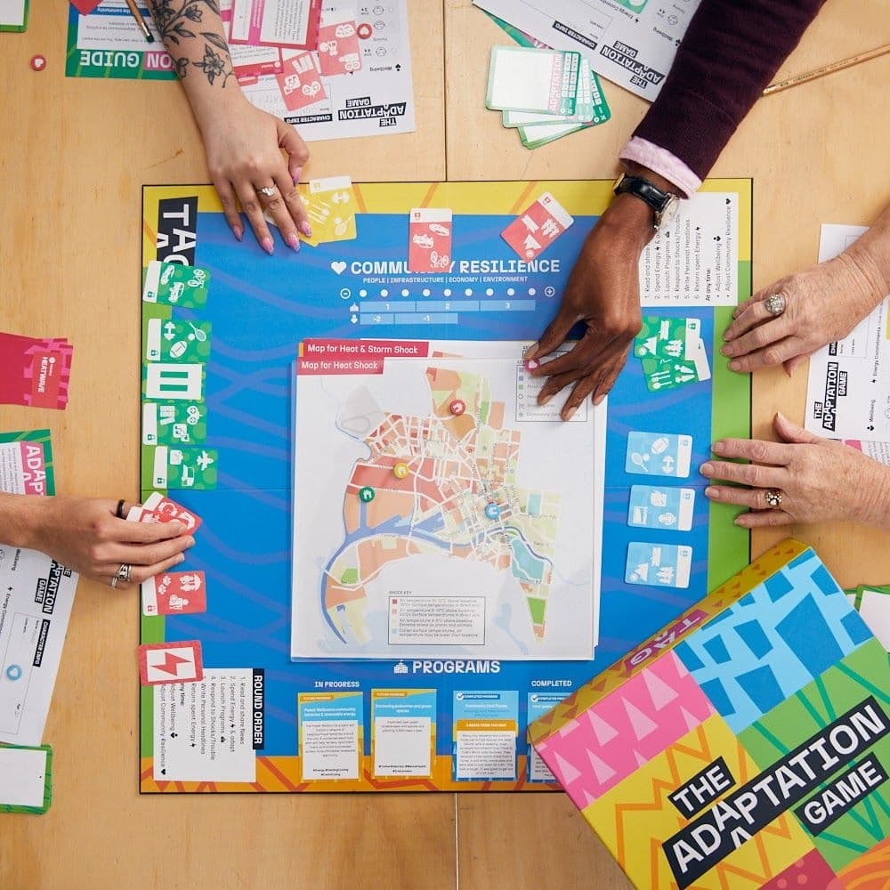 People playing The Adaptation Game